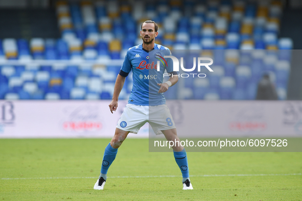 Fabian Ruiz of SSC Napoli during the Serie A match between SSC Napoli and Atalanta BC at Stadio San Paolo Naples Italy on 17 Ottobre 2020. 