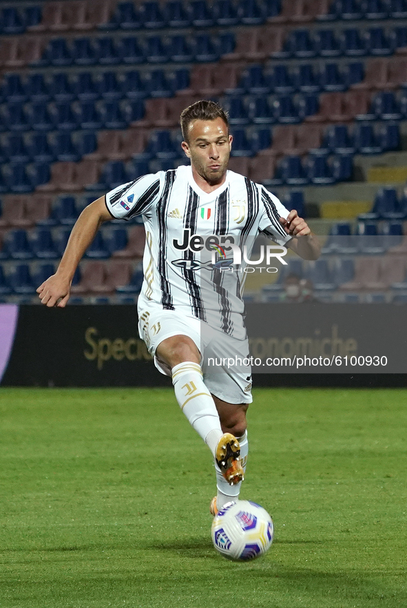 Artur Victor Guimarães of  Juventus Fc during the Serie A match between Fc Crotone and Juventus Fc on October 17, 2020 stadium "Ezio Scida"...