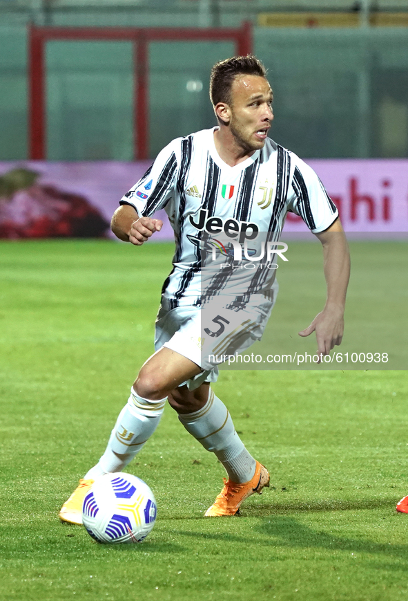 Artur Victor Guimarães of  Juventus Fc during the Serie A match between Fc Crotone and Juventus Fc on October 17, 2020 stadium "Ezio Scida"...
