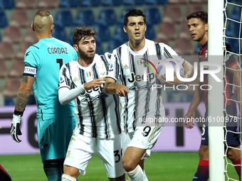 Alvaro Morata of  Juventus Fc during the Serie A match between Fc Crotone and Juventus Fc on October 17, 2020 stadium "Ezio Scida" in Croton...