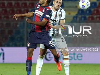 Merih Demiral of  Juventus Fc during the Serie A match between Fc Crotone and Juventus Fc on October 17, 2020 stadium "Ezio Scida" in Croton...