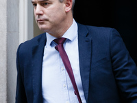 Chief Secretary to the Treasury Steve Barclay, Conservative Party MP for North East Cambridgeshire, leaves 10 Downing Street in London, Engl...