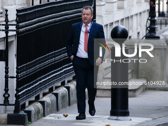 David Frost, special adviser to British Prime Minister Boris Johnson and lead Brexit negotiator, walks along Downing Street in London, Engla...
