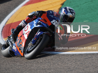 Miguel Oliveira (88) of Portugal and Red Bull KTM Tech3 during the MotoGP of Aragon at Motorland Aragon Circuit on October 18, 2020 in Alcan...