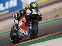 Cal Crutchlow (35) of England and LCR Honda Castrol during the MotoGP of Aragon at Motorland Aragon Circuit on October 18, 2020 in Alcaniz,...