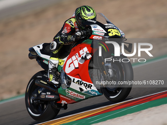Cal Crutchlow (35) of England and LCR Honda Castrol during the MotoGP of Aragon at Motorland Aragon Circuit on October 18, 2020 in Alcaniz,...