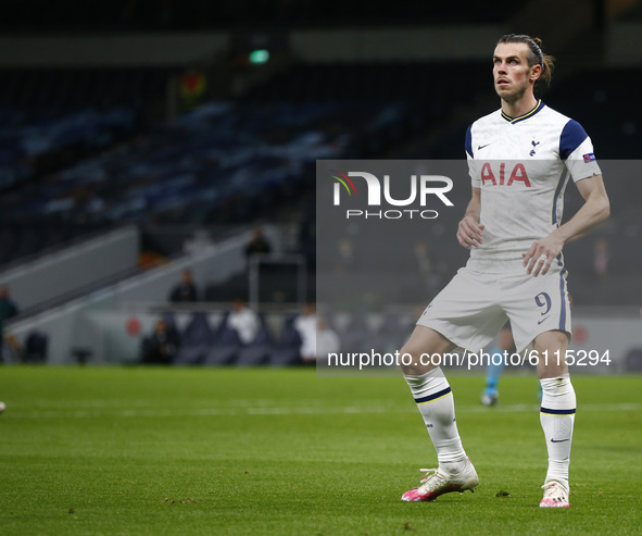  Tottenham Hotspur's Gareth Bale during Europe League Group J between Tottenham Hotspur and LASK at Tottenham Hotspur stadium , London, Engl...