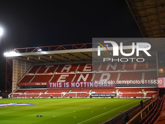 
Trent End ahead of the Sky Bet Championship match between Nottingham Forest and Derby County at the City Ground, Nottingham on Friday 23rd...