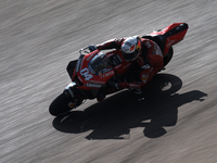 Andrea Dovizioso (4) of Italy and Ducati Teamduring the qualifying for the MotoGP of Teruel at Motorland Aragon Circuit on October 24, 2020...