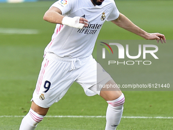 Karim Benzema during the match between FC Barcelona and Real Madrid CF, corresponding to the week 7 of the Liga Santander, played at the Cam...