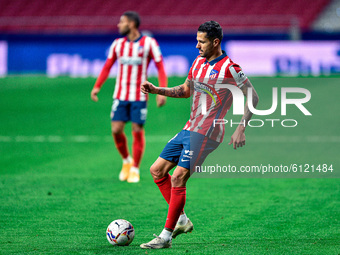 Vitolo during La Liga match between Atletico de Madrid and Real Betis at Wanda Metropolitano on October 18, 2020 in Madrid, Spain . (