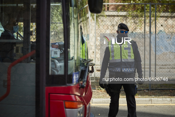 First Day Of Curfew And New Measures Againts Coronavirus In Granada