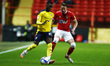  Oxford United's Olamide Shodipo  during Sky Bet League One between Charlton Athletic  and...