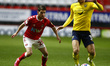  L-R Charlton Athletic's Paul Smyth and Oxford United's Josh Ruffels during Sky Bet League...