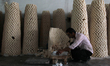 Employee works on packing a soap pieces. Nablus's old town of the West Bank on May 31, 201...