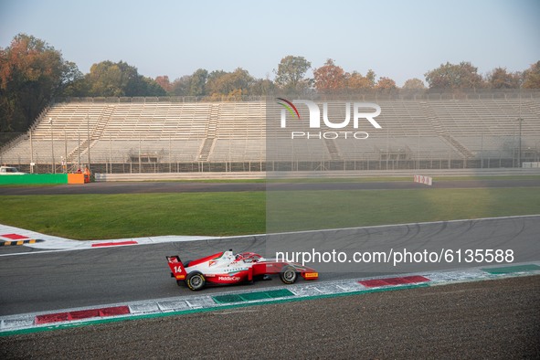 General view of the Autodromo Nazionale Monza empty during a motor race without audience after the measures imposed to slow the Coronavirus...