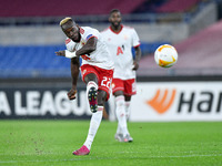 Ali Sowe of CSKA-Sofia attempts to score first goal during the UEFA Europa League Group A stage match between AS Roma and CSKA Sofia at Stad...