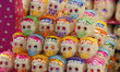 Sugar Skulls are selling in outside market, on the occasion of the Mexican Day of the Dead...