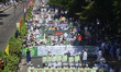 Muslims participate in a rally to mark Eid-e-Miladunnabi, the birthday of the Prophet Moha...