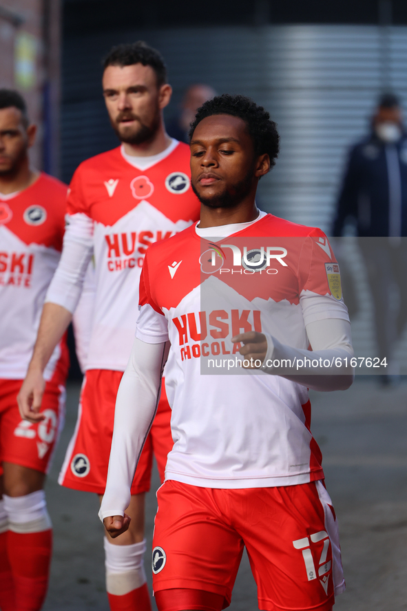 Mahlon Romeo of Millwall before the Sky Bet Championship match between Sheffield Wednesday and Millwall at Hillsborough, Sheffield on Saturd...