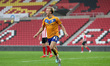  George Lapslie celebrates after scoring their goal during their 1-0 win in the FA Cup mat...