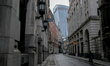General view of the near empty streets of the City of London during the second national lo...