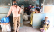 Passengers  travelling a local train , Indian rail  Wednesday to start  suburban rail serv...