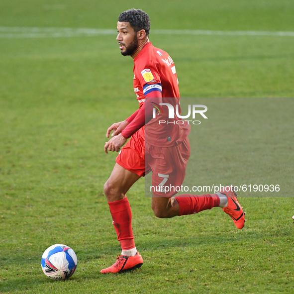  Leyton Orients Jobi McAnuff during the Sky Bet League 2 match between Colchester United and Leyton Orient at the Weston Homes Community Sta...