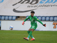 Leyton Orients Lawrence Vigouroux  during the Sky Bet League 2 match between Colchester United and Leyton Orient at the Weston Homes Communi...
