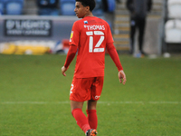 Leyton Orients Jordan Thomas during the Sky Bet League 2 match between Colchester United and Leyton Orient at the Weston Homes Community Sta...