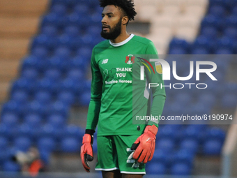 Leyton Orients Lawrence Vigouroux   during the Sky Bet League 2 match between Colchester United and Leyton Orient at the Weston Homes Commun...