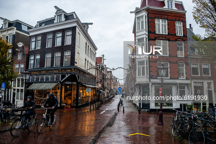 Rainy And Almost Empty Amsterdam City
