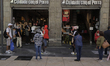 A large number of people walk along the Madero corridor in the Zócalo of Mexico City as pa...