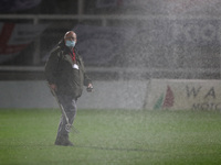  Hartlepool United head groundsman David Brown during the Vanarama National League match between Hartlepool United and Wrexham at Victoria P...