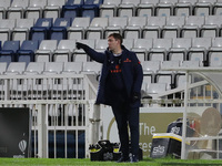  Hartlepool manager, Dave Challinor   during the Vanarama National League match between Hartlepool United and Wrexham at Victoria Park, Hart...
