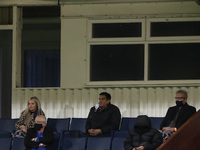 Hartlepool United Chairman and owner Raj Singh looks on  during the Vanarama National League match between Hartlepool United and Wrexham at...