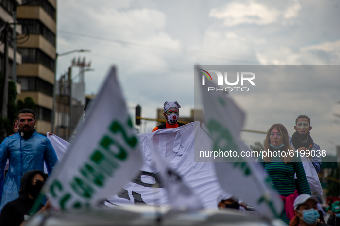 14N National Strike, Antigovernment Protests In Bogota