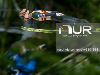 Stefan Kraft (AUT) during the FIS ski jumping World Cup, Wisla, Poland, on November 20, 2020. (