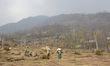 Kashmiri nomad woman carry life stock essentials as winters are approaching in the valley...