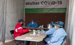 Macro Kioskos open in Mexico City for rapid Covid-19 tests, amid the Covid-19 pandemic, on...