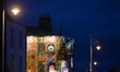 A view of a closed Devitt's Pub in Dublin's city centre decorated for Christmas season.On...