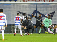 QPRs Ilias Chair scores during the Sky Bet Championship match between Queens Park Rangers and Rotherham United at Loftus Road Stadium, Londo...