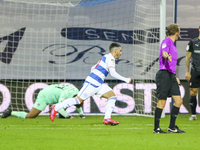 QPRs Ilias Chair celebrates his goal during the Sky Bet Championship match between Queens Park Rangers and Rotherham United at Loftus Road S...