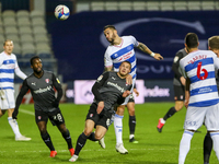QPRs Geoff Cameron wins a header during the Sky Bet Championship match between Queens Park Rangers and Rotherham United at Loftus Road Stadi...