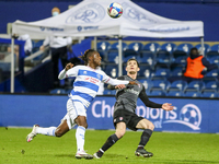 QPRs Osman Kakay challenges during the Sky Bet Championship match between Queens Park Rangers and Rotherham United at Loftus Road Stadium, L...