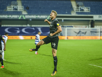 Rotheram's Michael Smith celebrates his goal during the Sky Bet Championship match between Queens Park Rangers and Rotherham United at Loftu...