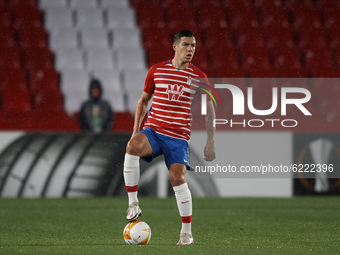 Nehuen Perez of Granada during the UEFA Europa League Group E stage match between Granada CF and AC Omonoia at Estadio Nuevo Los Carmenes on...