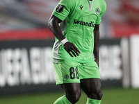 Ernest Asante of Omonoia in action during the UEFA Europa League Group E stage match between Granada CF and AC Omonoia at Estadio Nuevo Los...