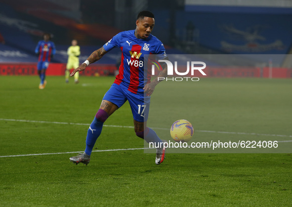 Crystal Palace's Nathaniel Clyne during Premiership between Crystal Palace and Newcastle United at Selhurst Park Stadium , London, UK on 27t...