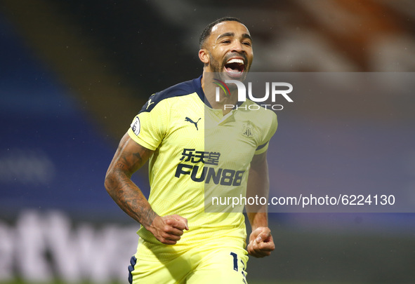 Newcastle United's Callum Wilson celebrates his goal  during Premiership between Crystal Palace and Newcastle United at Selhurst Park Stadiu...